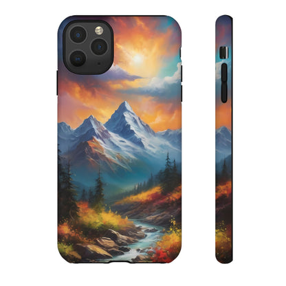 Mystic Mountains Phone Case for iPhone 8–16 Pro Max, Pixel 5–8 Pro, Galaxy S10–S24 Ultra - Designed by Thalia