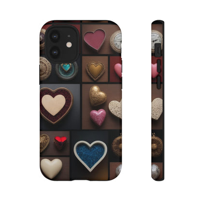 Love Button Phone Case for iPhone 8–16 Pro Max, Pixel 5–8 Pro, Galaxy S10–S24 Ultra - Designed by Thalia