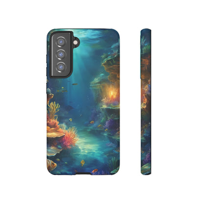 Oceanic Depths Custom Phone Case for Samsung Galaxy S10–S10 Plus, S20–S20 Ultra, S21, S22, S23, S24 Ultra - Designed by Thalia