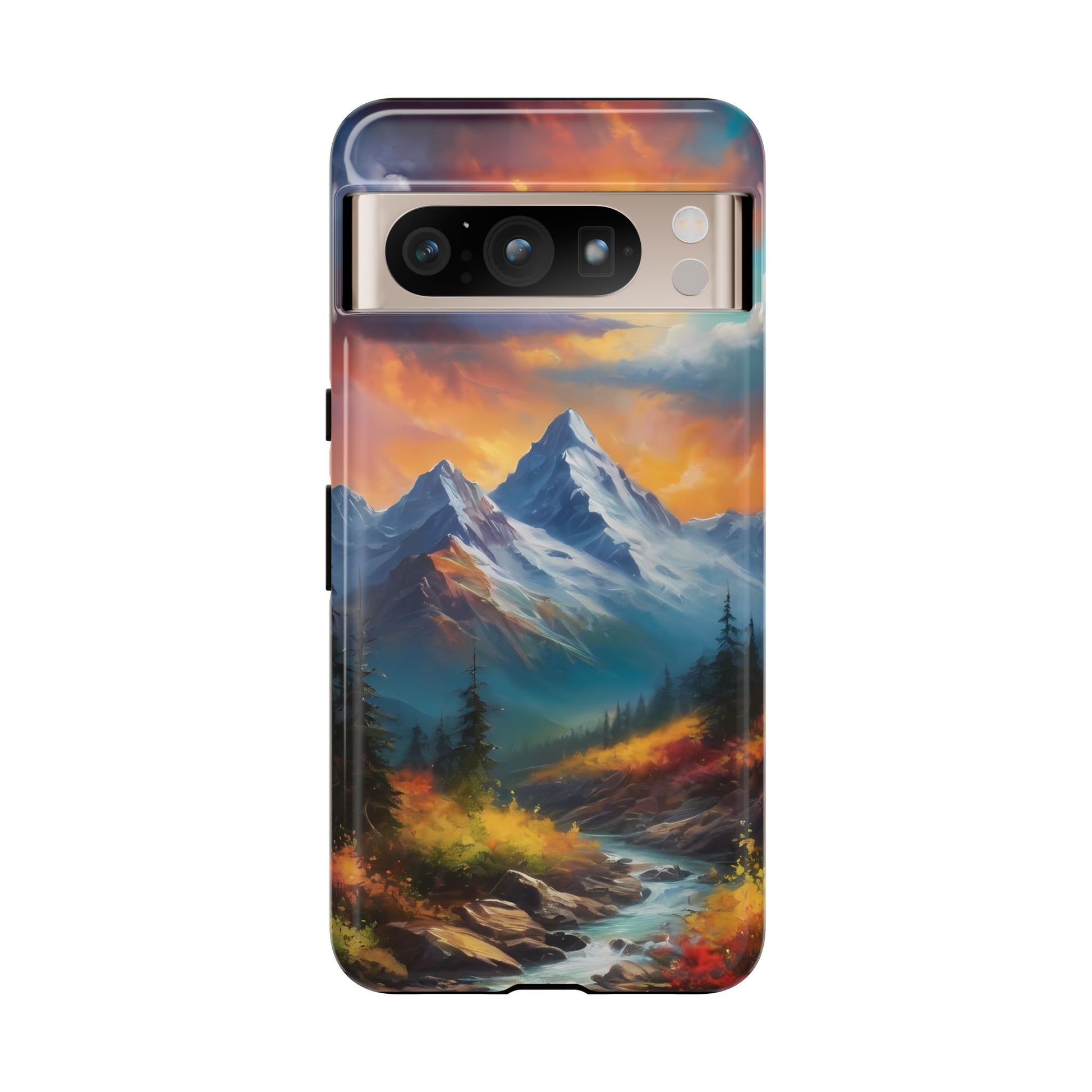 Mystic Mountains Phone Case for iPhone 8–16 Pro Max, Pixel 5–8 Pro, Galaxy S10–S24 Ultra - Designed by Thalia