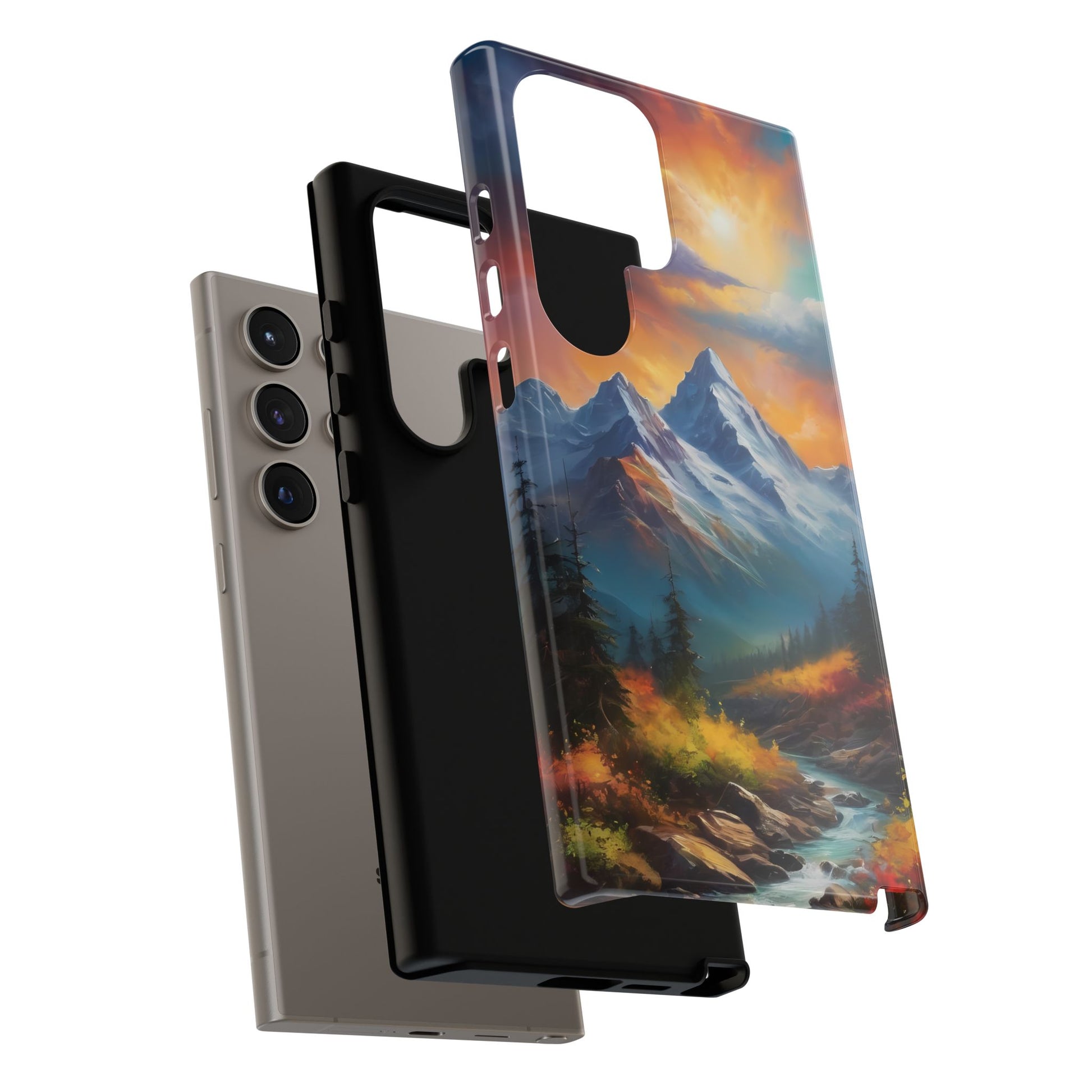 Mystic Mountains Phone Case for iPhone 8–16 Pro Max, Pixel 5–8 Pro, Galaxy S10–S24 Ultra - Designed by Thalia