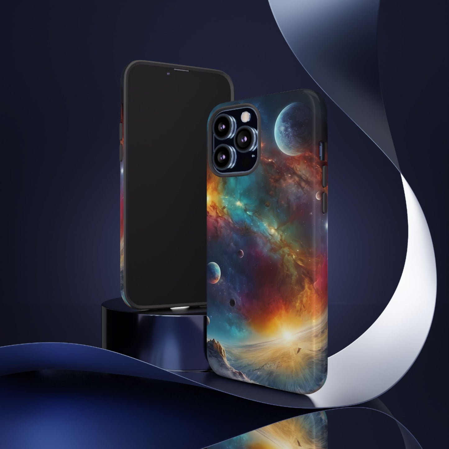 Cosmic Voyage Phone Case for iPhone 8–16 Pro Max, Pixel 5–8 Pro, Galaxy S10–S24 Ultra - Designed by Thalia