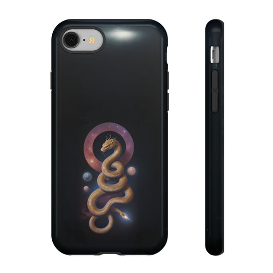 Chinese Zodiac Snake Custom Phone Case for iPhone 8–16 Pro Max, Pixel 5–8 Pro, Galaxy S10–S24 Ultra - Designed by Thalia