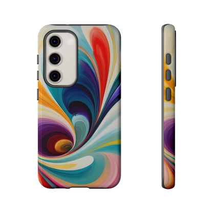 Abstract Elegance Phone Case for iPhone 8–16 Pro Max, Pixel 5–8 Pro, Galaxy S10–S24 Ultra - Designed by Thalia