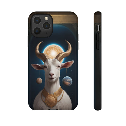 Chinese Zodiac Goat Phone Case for iPhone 8–16 Pro Max, iPhone 8 Plus–13 Mini, iPhone XS–XS Max, iPhone 11–14 Pro Max - Designed by Thalia