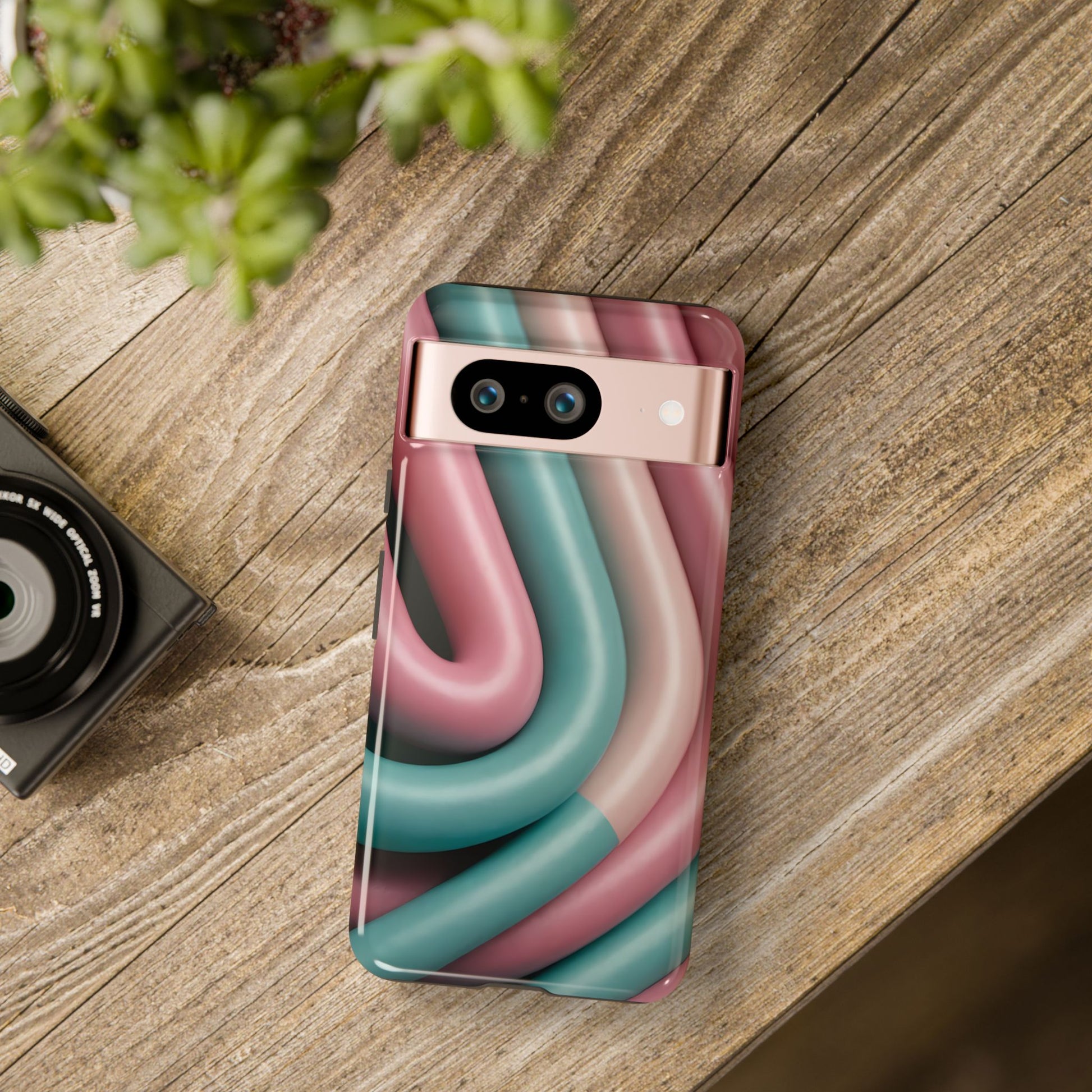 50s Retro Custom Phone Case for Google Pixel 8 Pro, Pixel 8, Pixel 7, Pixel 6 Pro, Pixel 6, Pixel 5 5G - Designed by Thalia