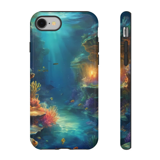 Oceanic Depths Phone Case for iPhone 8–16 Pro Max, Pixel 5–8 Pro, Galaxy S10–S24 Ultra - Designed by Thalia