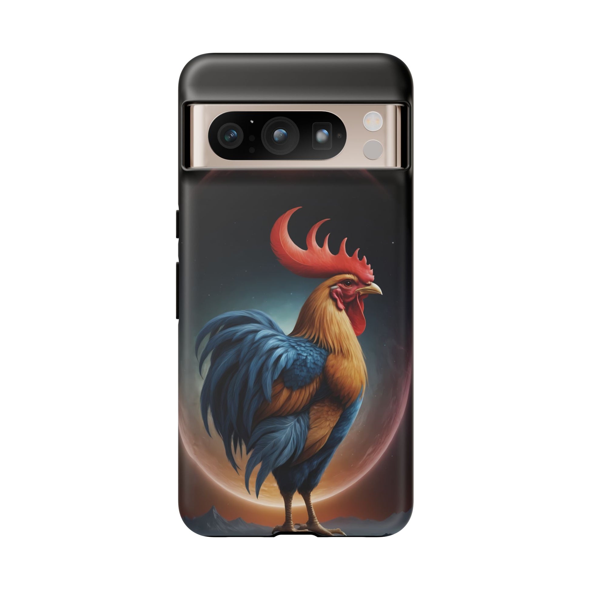 Chinese Zodiac Rooster Custom Phone Case for iPhone 8–16 Pro Max, Pixel 5–8 Pro, Galaxy S10–S24 Ultra - Designed by Thalia