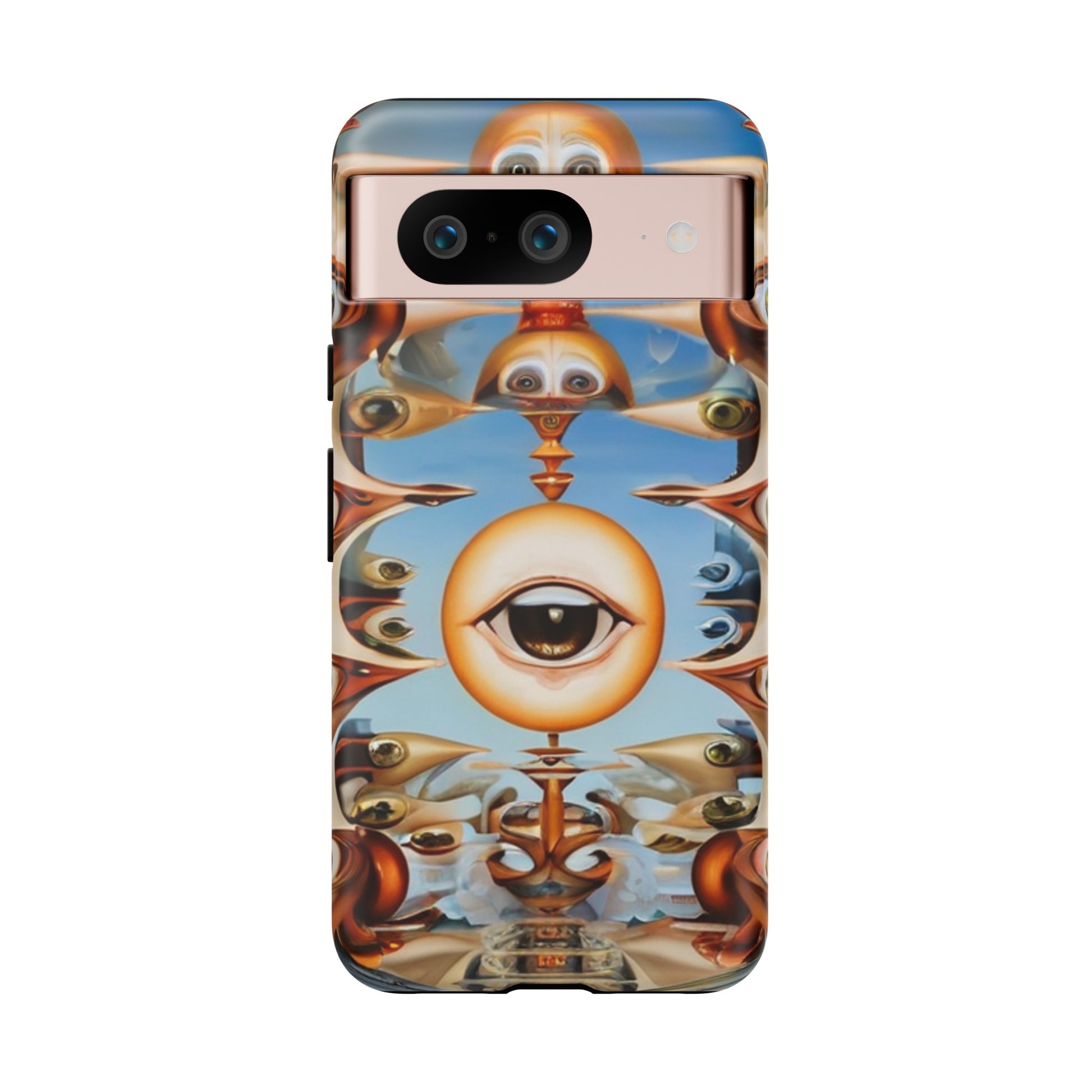 Surreal Suspect Phone Case for iPhone 8–16 Pro Max, Pixel 5–8 Pro, Galaxy S10–S24 Ultra - Designed by Thalia