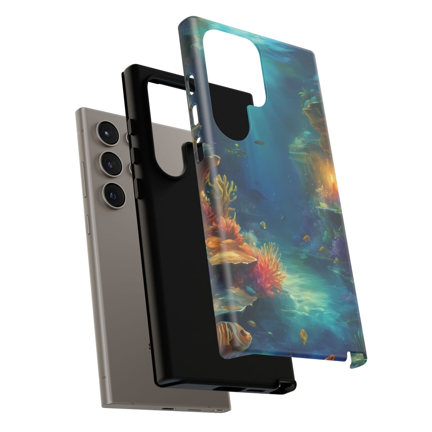 Oceanic Depths Custom Phone Case for Samsung Galaxy S10–S10 Plus, S20–S20 Ultra, S21, S22, S23, S24 Ultra - Designed by Thalia