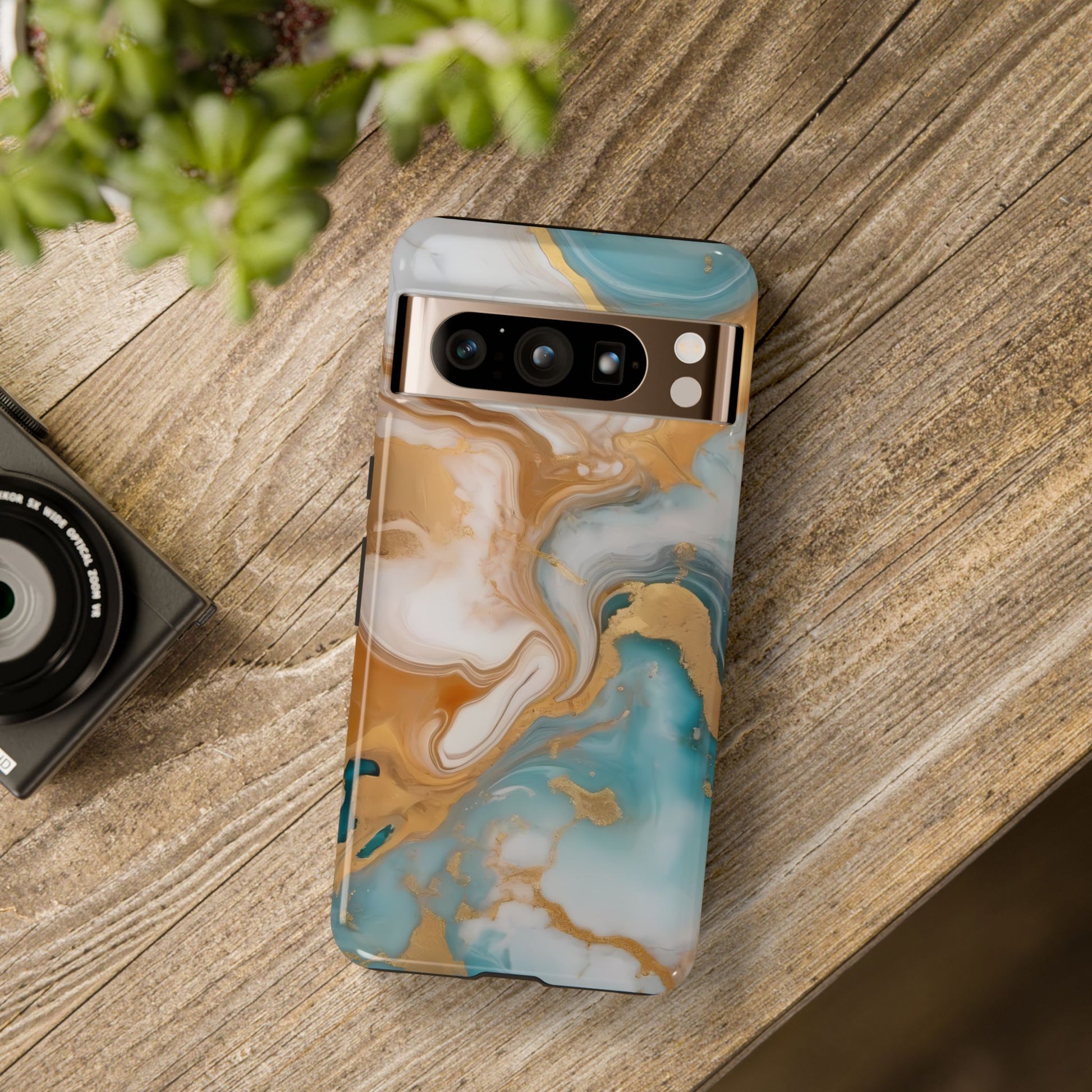 Marble Hues Phone Case for iPhone 8–16 Pro Max, Pixel 5–8 Pro, Galaxy S10–S24 Ultra - Designed by Thalia