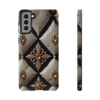 Diamond Solstice Custom Phone Case for iPhone 8–16 Pro Max, Pixel 5–8 Pro, Galaxy S10–S24 Ultra - Designed by Thalia