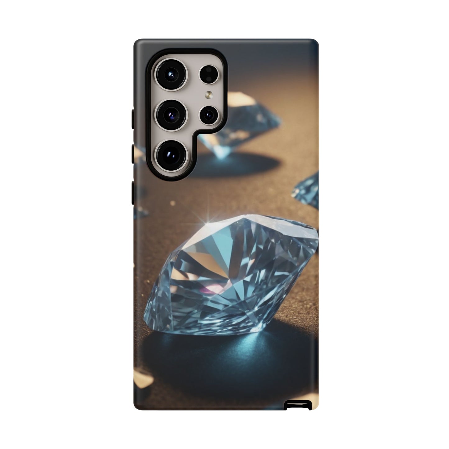 Raining Diamonds Custom Phone Case for Samsung Galaxy S10–S10 Plus, S20–S20 Ultra, S21, S22, S23, S24 Ultra - Designed by Thalia