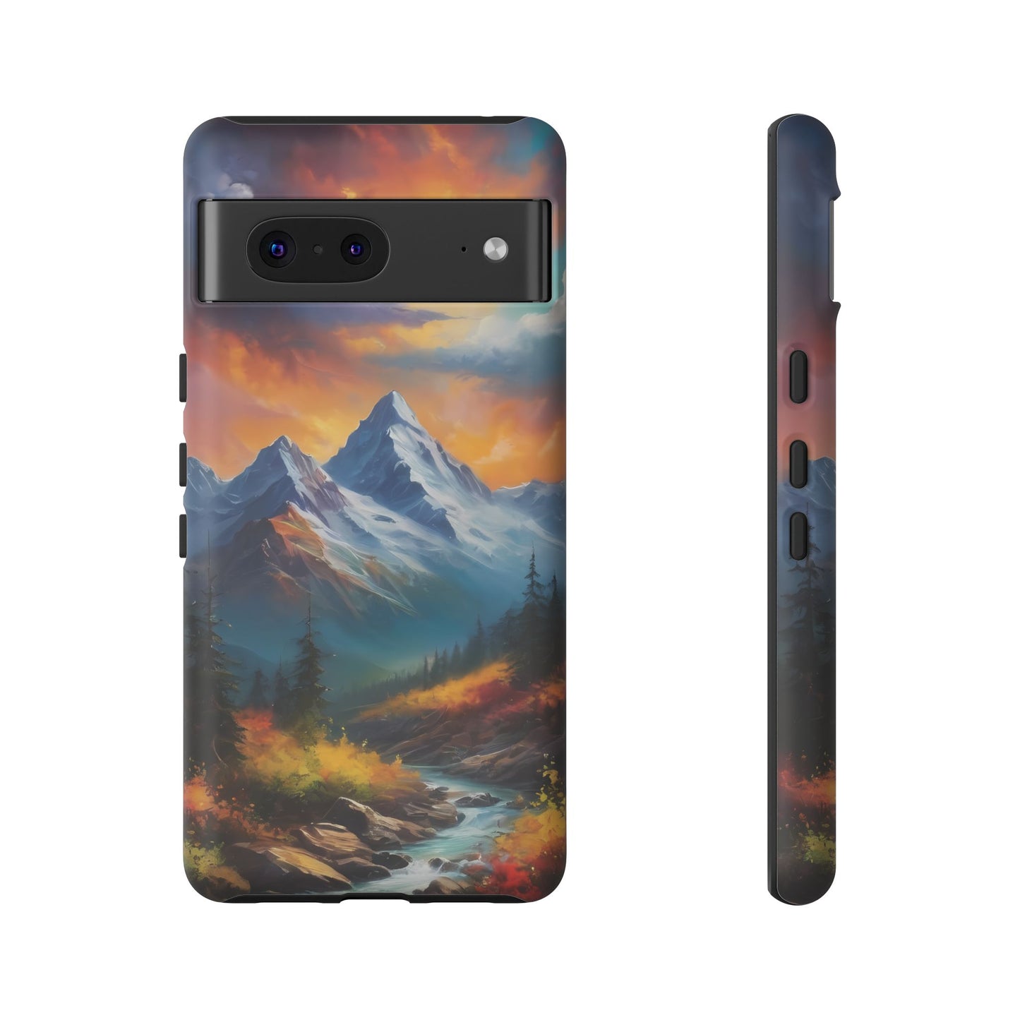 Mystic Mountains Phone Case for iPhone 8–16 Pro Max, Pixel 5–8 Pro, Galaxy S10–S24 Ultra - Designed by Thalia