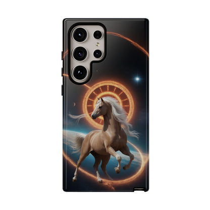 Chinese Zodiac Horse Custom Phone Case for iPhone 8–16 Pro Max, Pixel 5–8 Pro, Galaxy S10–S24 Ultra - Designed by Thalia