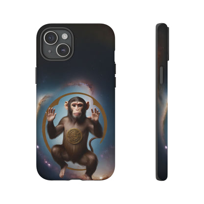 Chinese Zodiac Monkey Custom Phone Case for iPhone 8–16 Pro Max, Pixel 5–8 Pro, Galaxy S10–S24 Ultra - Designed by Thalia