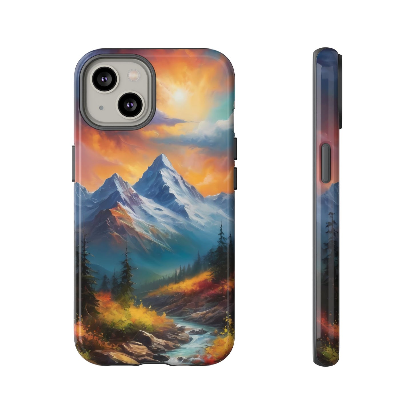 Mystic Mountains Phone Case for iPhone 8–16 Pro Max, Pixel 5–8 Pro, Galaxy S10–S24 Ultra - Designed by Thalia