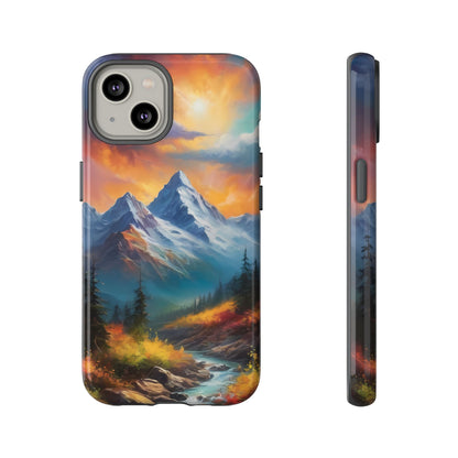 Mystic Mountains Phone Case for iPhone 8–16 Pro Max, Pixel 5–8 Pro, Galaxy S10–S24 Ultra - Designed by Thalia