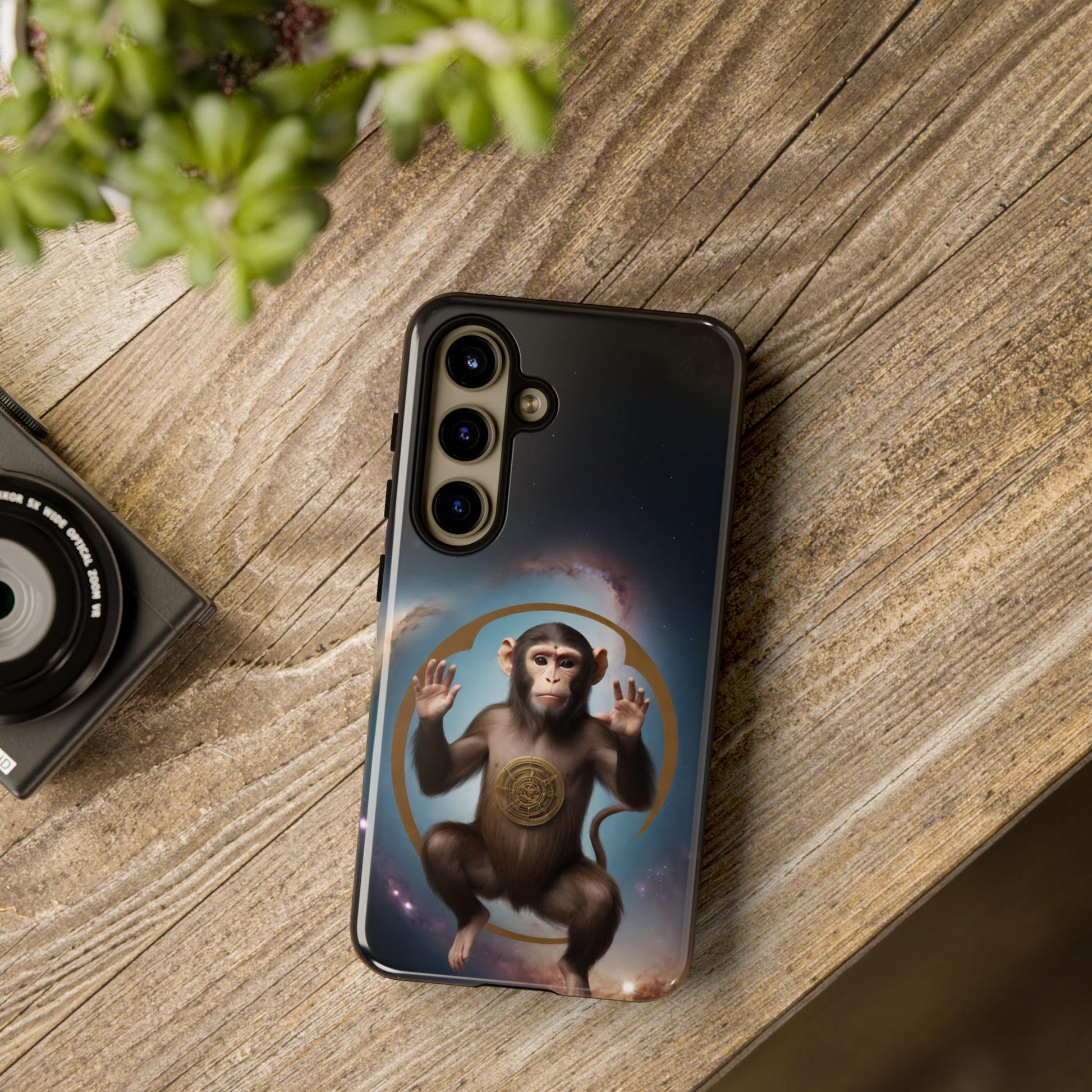 Chinese Zodiac Monkey Custom Phone Case for iPhone 8–16 Pro Max, Pixel 5–8 Pro, Galaxy S10–S24 Ultra - Designed by Thalia