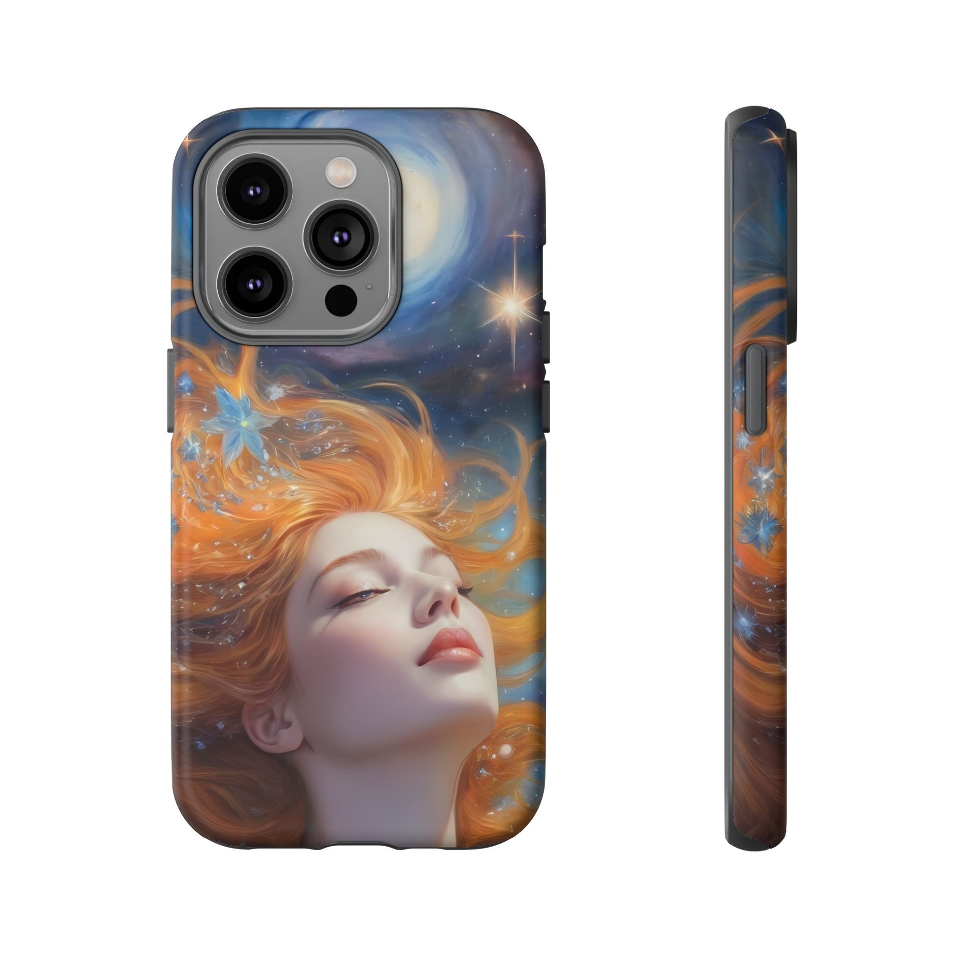 Celestial Dreams Custom Phone Case for iPhone 8–16 Pro Max, iPhone 8 Plus–13 Mini, iPhone XS–XS Max, iPhone 11–14 Pro Max - Designed by Thalia