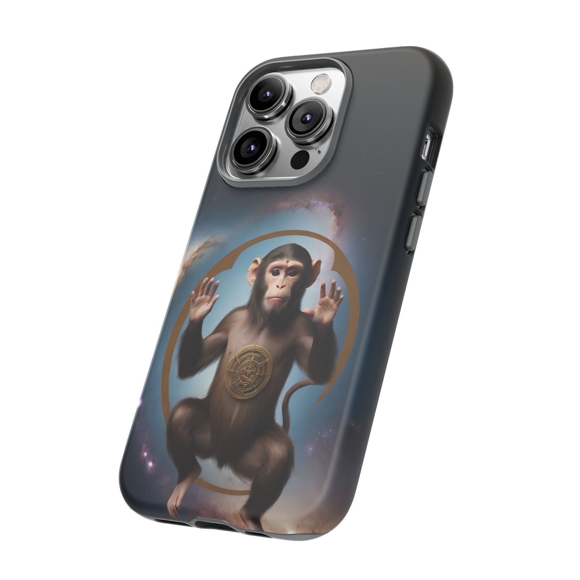 Chinese Zodiac Monkey Phone Case for iPhone 8–16 Pro Max, iPhone 8 Plus–13 Mini, iPhone XS–XS Max, iPhone 11–14 Pro Max - Designed by Thalia