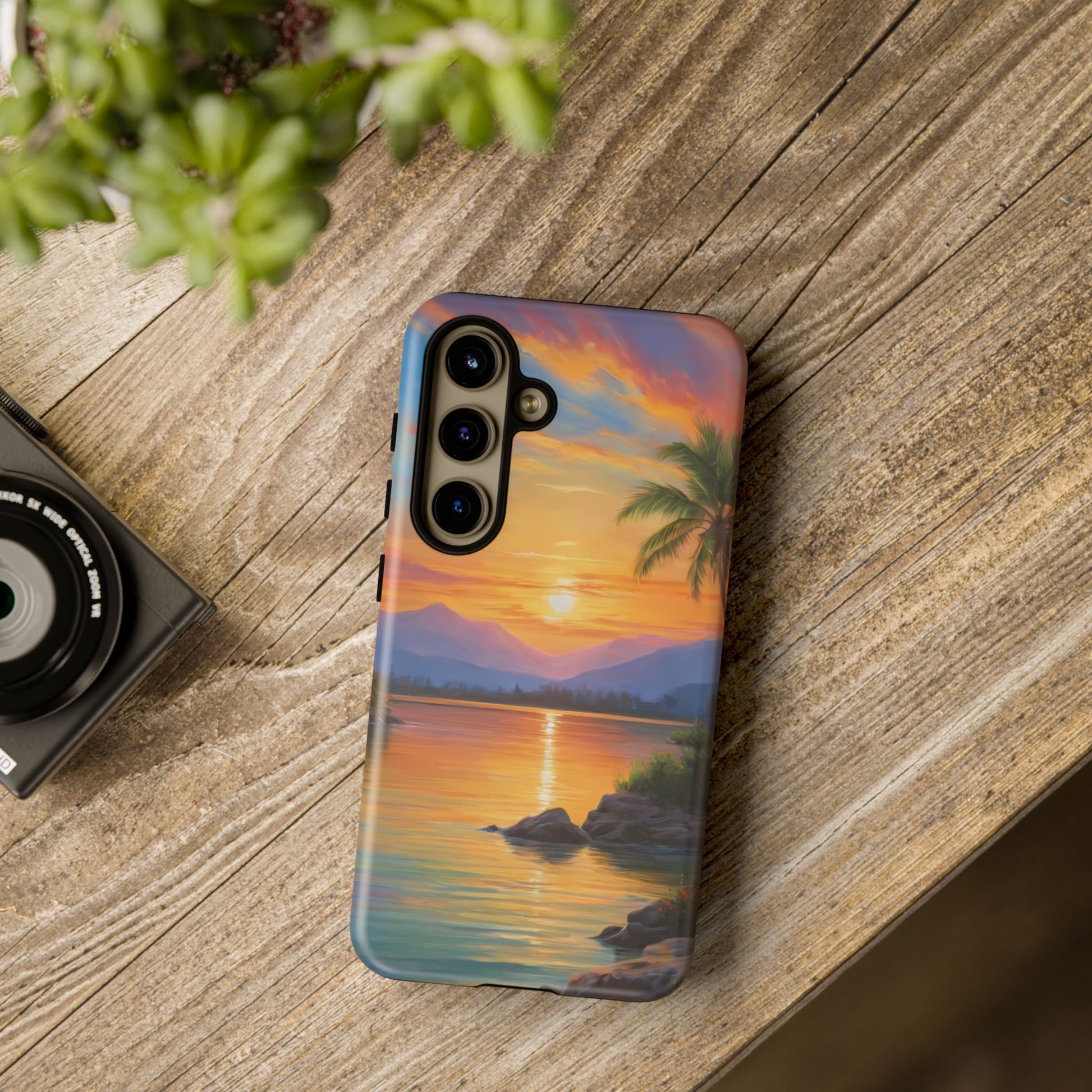 Sunset Serenade Custom Phone Case for Samsung Galaxy S10–S10 Plus, S20–S20 Ultra, S21, S22, S23, S24 Ultra - Designed by Thalia