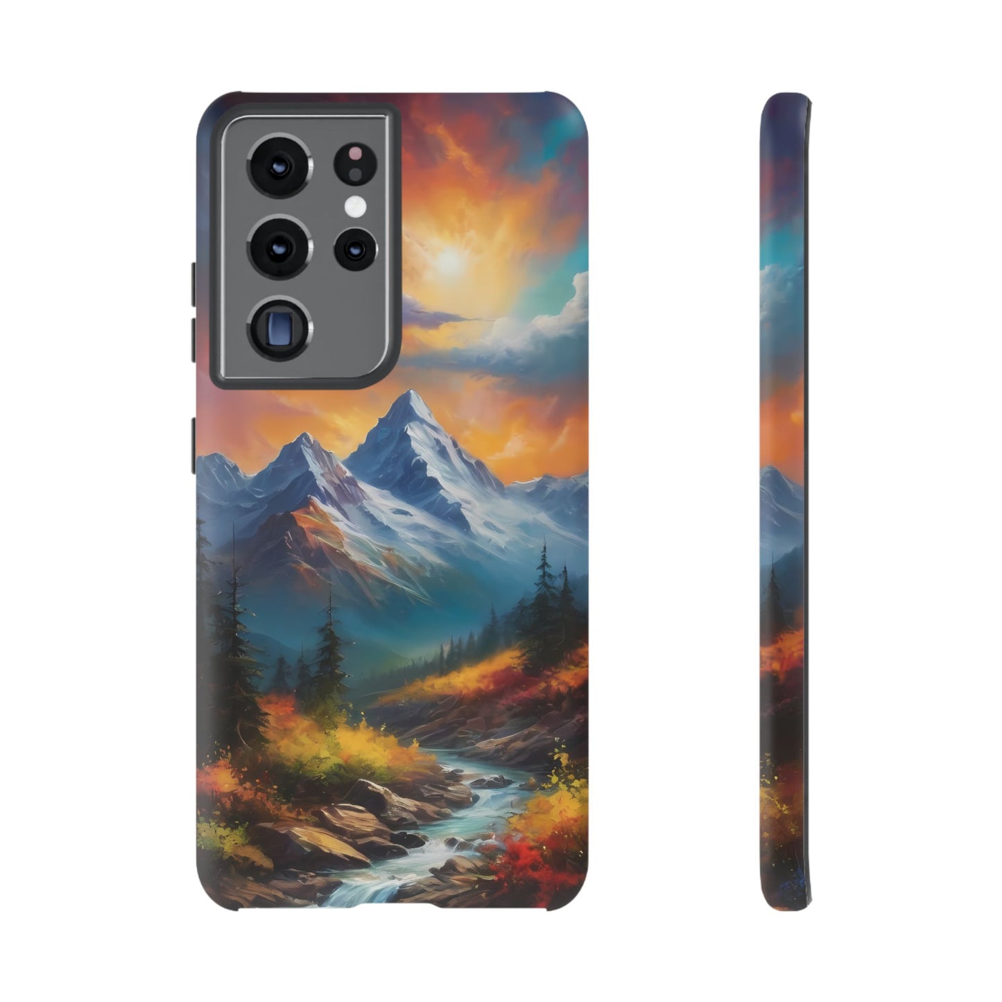 Mystic Mountains Phone Case for iPhone 8–16 Pro Max, Pixel 5–8 Pro, Galaxy S10–S24 Ultra - Designed by Thalia