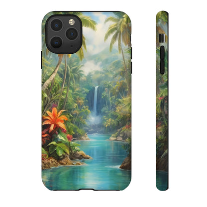 Tropical Paradise Phone Case for iPhone 8–16 Pro Max, Pixel 5–8 Pro, Galaxy S10–S24 Ultra - Designed by Thalia