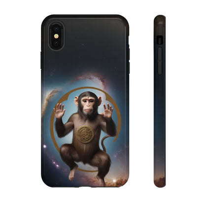 Chinese Zodiac Monkey Phone Case for iPhone 8–16 Pro Max, iPhone 8 Plus–13 Mini, iPhone XS–XS Max, iPhone 11–14 Pro Max - Designed by Thalia