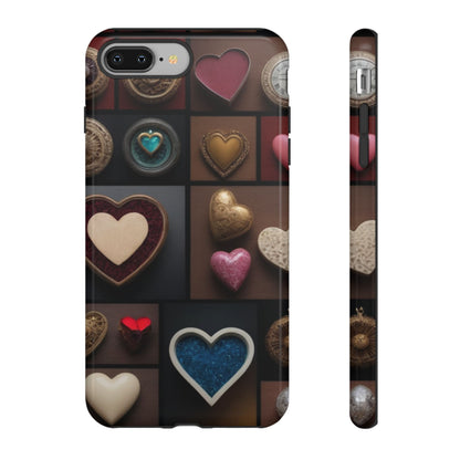 Love Button Phone Case for iPhone 8–16 Pro Max, Pixel 5–8 Pro, Galaxy S10–S24 Ultra - Designed by Thalia