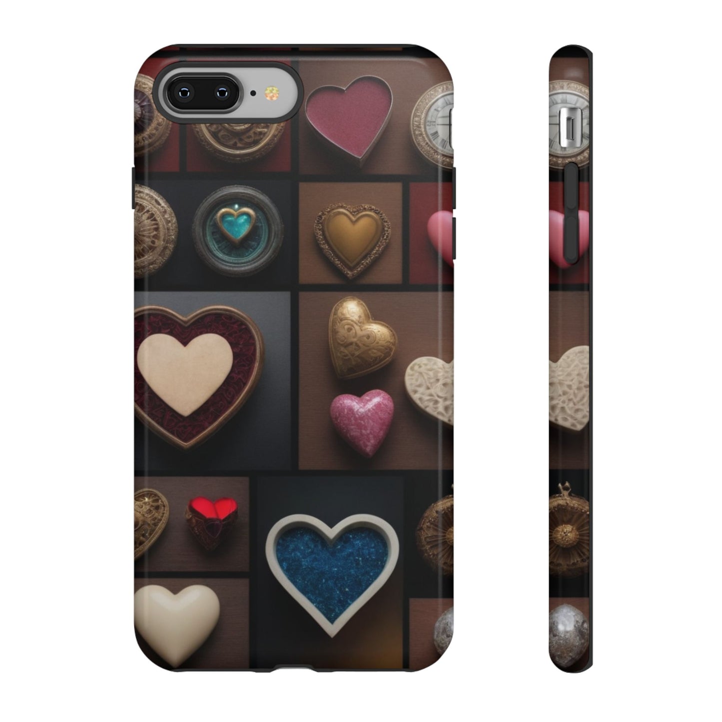 Love Button Phone Case for iPhone 8–16 Pro Max, iPhone 8 Plus–13 Mini, iPhone XS–XS Max, iPhone 11–14 Pro Max - Designed by Thalia