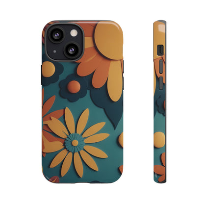 70s Retro Phone Case for iPhone 8–16 Pro Max, iPhone 8 Plus–13 Mini, iPhone XS–XS Max, iPhone 11–14 Pro Max - Designed by Thalia