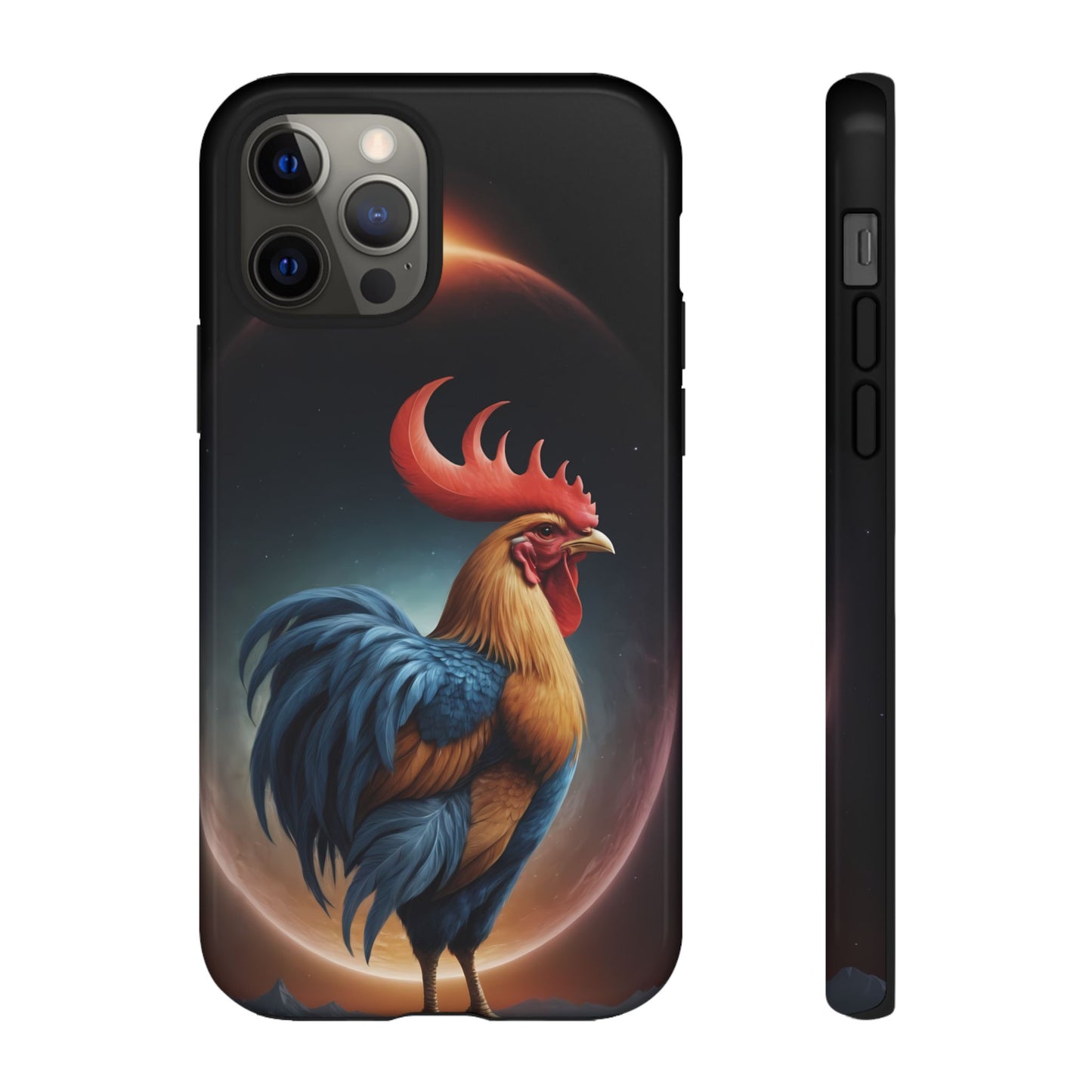 Chinese Zodiac Rooster Custom Phone Case for iPhone 8–16 Pro Max, Pixel 5–8 Pro, Galaxy S10–S24 Ultra - Designed by Thalia