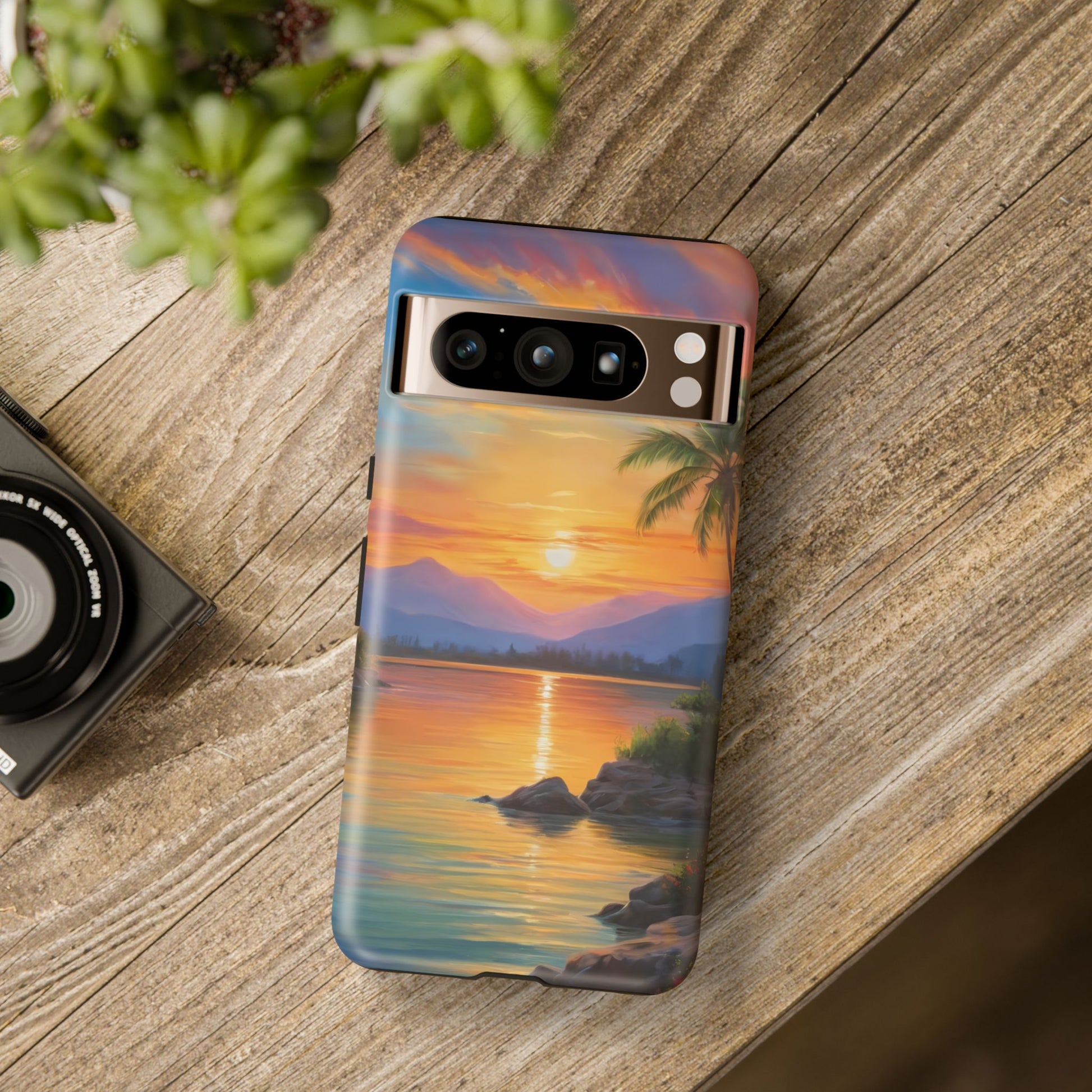 Sunset Serenade Phone Case for Google Pixel 8–Pixel 8 Pro, Pixel 7, Pixel 6 Pro, Pixel 6, Pixel 5 5G - Designed by Thalia