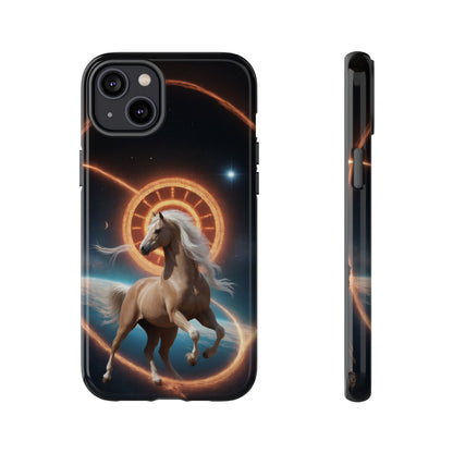 Chinese Zodiac Horse Phone Case for iPhone 8–16 Pro Max, iPhone 8 Plus–13 Mini, iPhone XS–XS Max, iPhone 11–14 Pro Max - Designed by Thalia