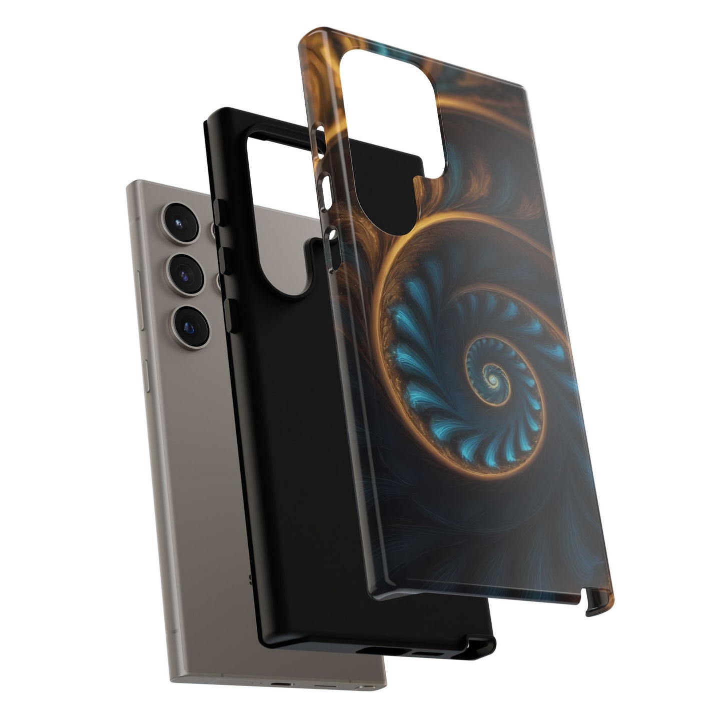 3D Fractal Custom Phone Case for Samsung Galaxy S10–S24 Ultra - Designed by Thalia