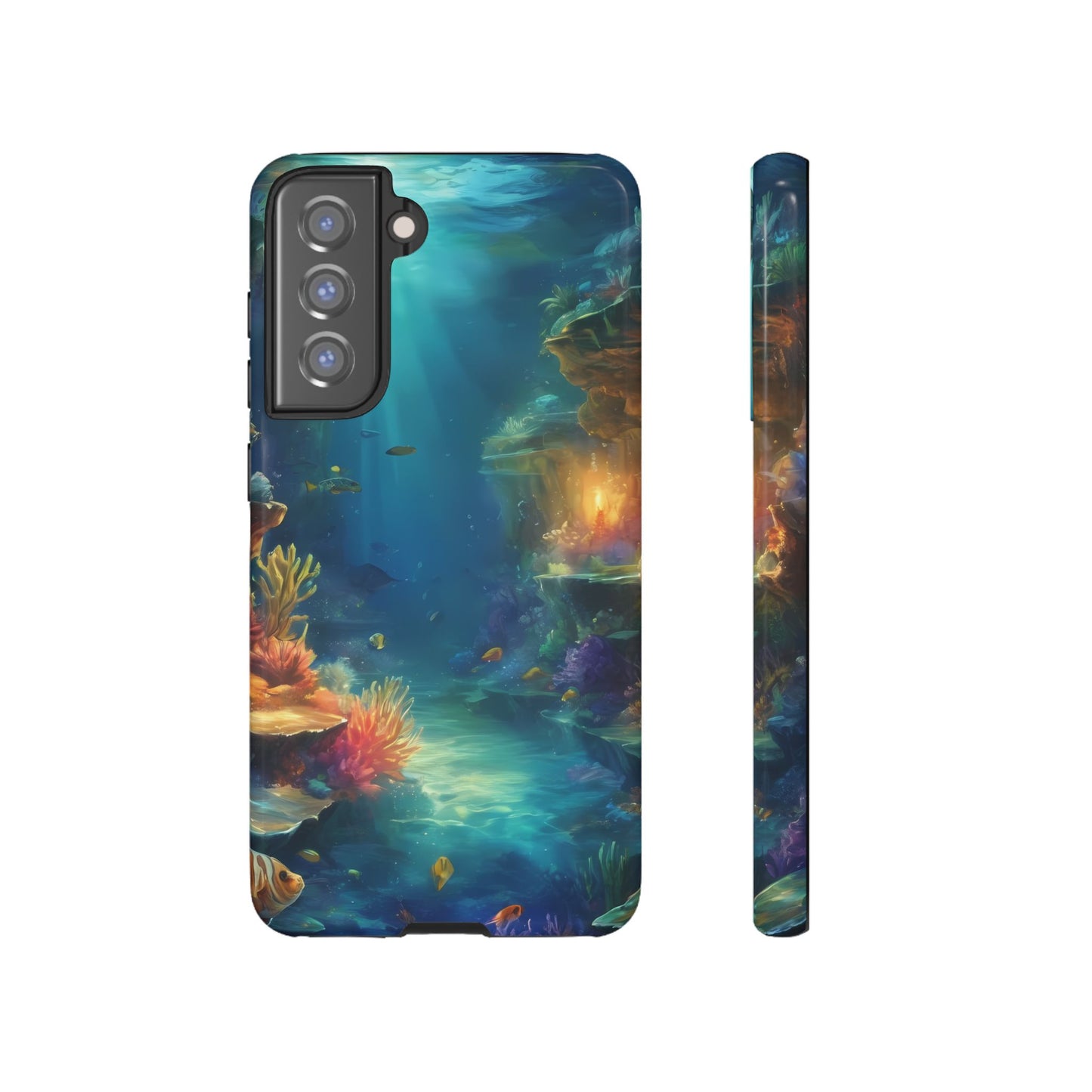 Oceanic Depths Custom Phone Case for Samsung Galaxy S10–S10 Plus, S20–S20 Ultra, S21, S22, S23, S24 Ultra - Designed by Thalia