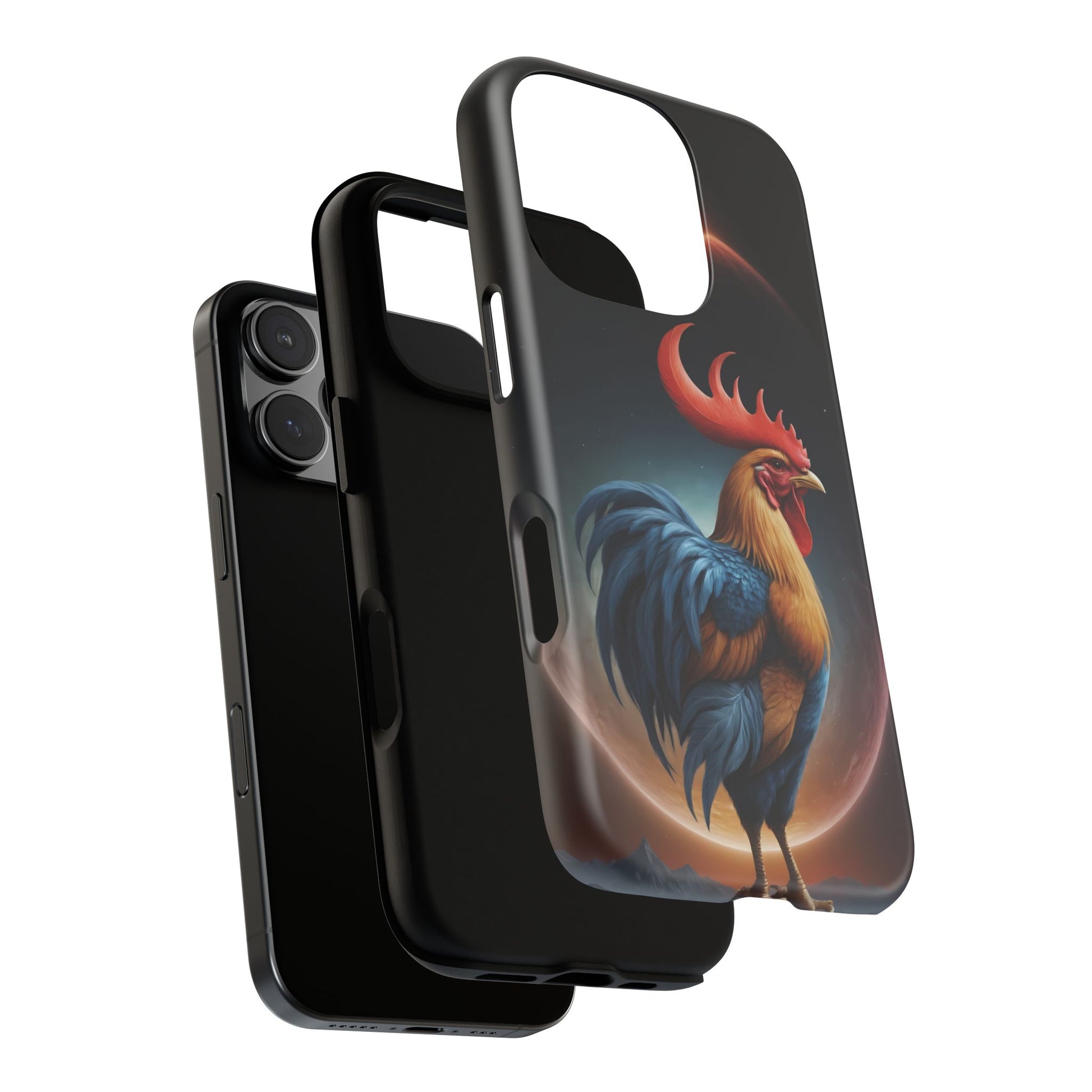 Chinese Zodiac Rooster Custom Phone Case for iPhone 8–16 Pro Max, Pixel 5–8 Pro, Galaxy S10–S24 Ultra - Designed by Thalia