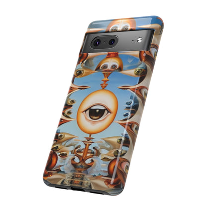 Surreal Suspect Phone Case for iPhone 8–16 Pro Max, Pixel 5–8 Pro, Galaxy S10–S24 Ultra - Designed by Thalia