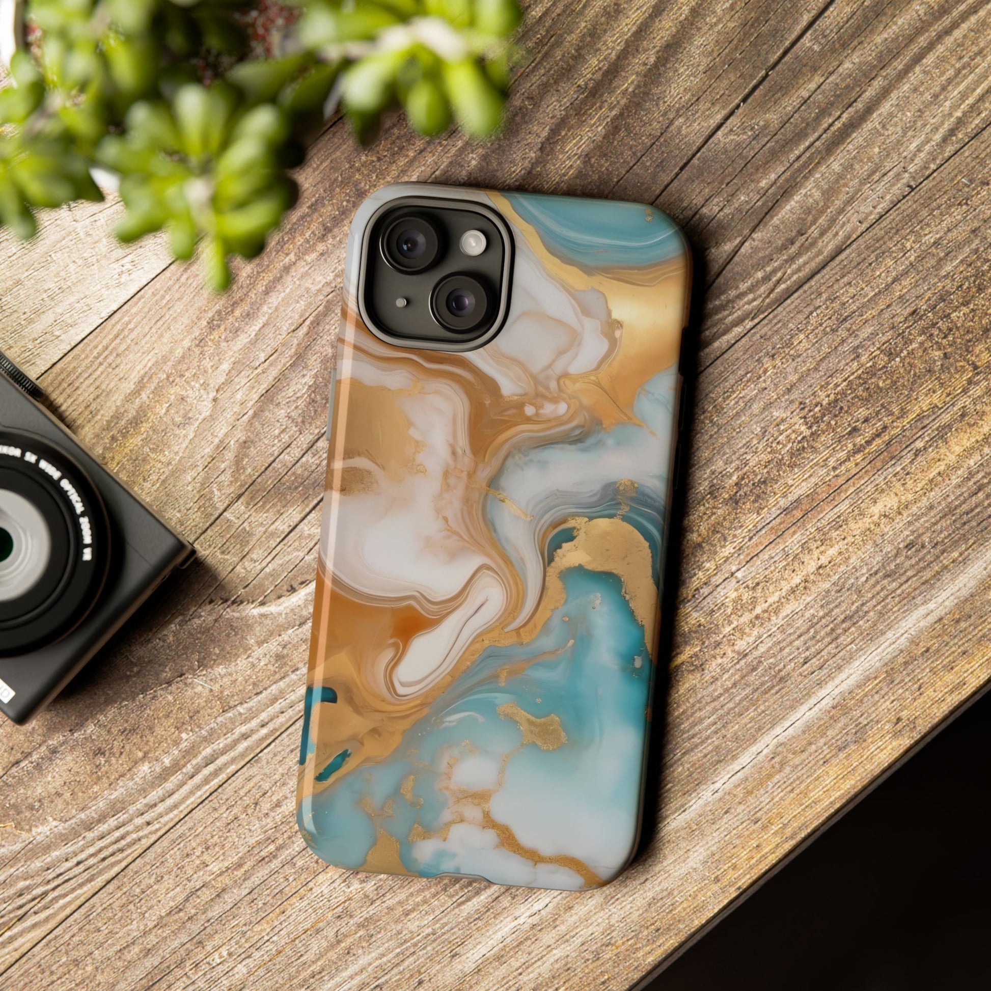 Marble Hues Phone Case for iPhone 8–16 Pro Max, Pixel 5–8 Pro, Galaxy S10–S24 Ultra - Designed by Thalia