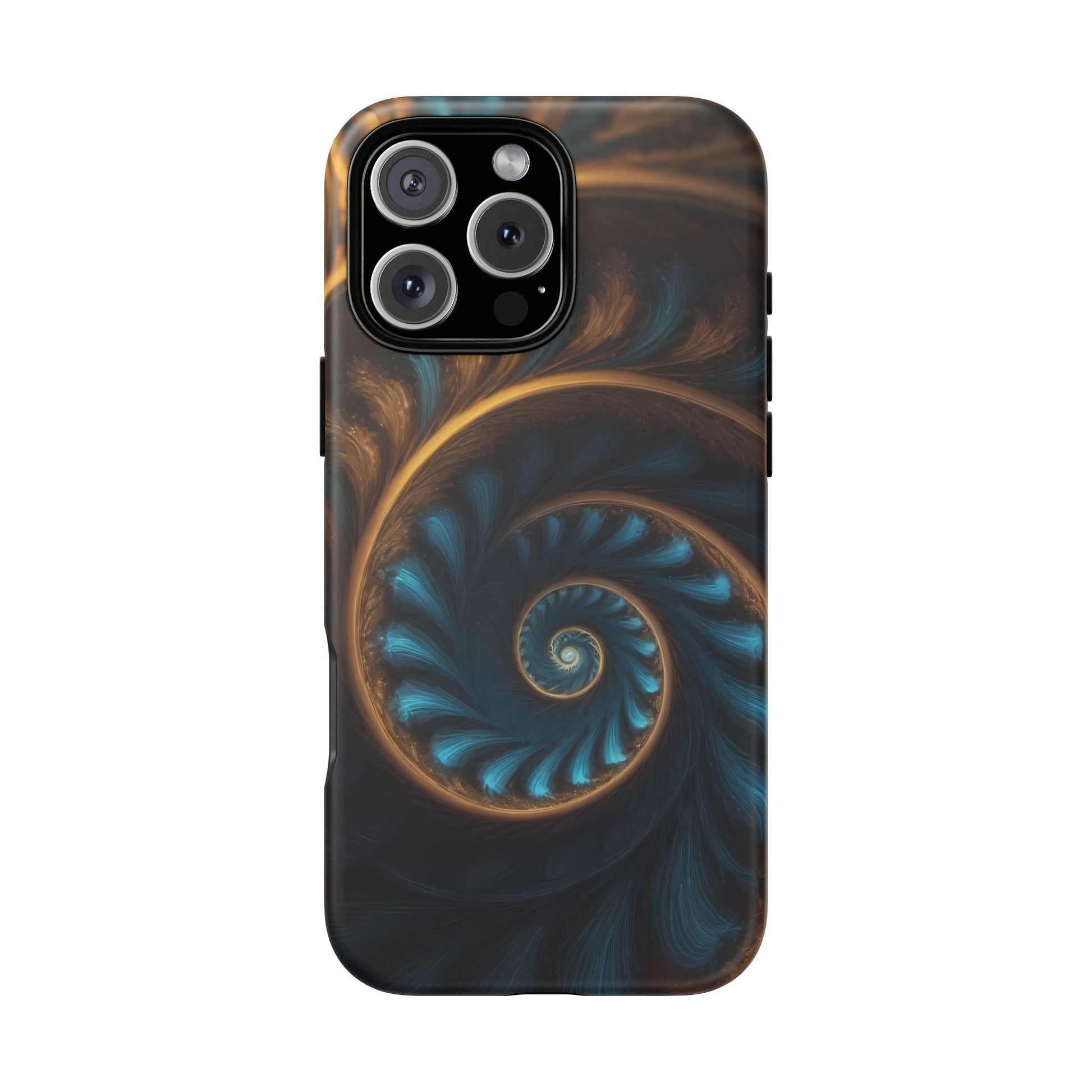 3D Fractal Phone Case for iPhone 8–16 Pro Max, Pixel 5–8 Pro, Galaxy S10–S24 Ultra - Designed by Thalia