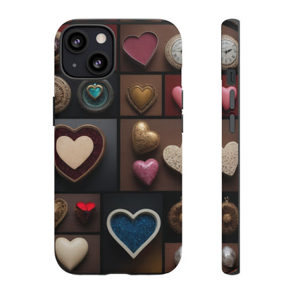 Love Button Phone Case for iPhone 8–16 Pro Max, Pixel 5–8 Pro, Galaxy S10–S24 Ultra - Designed by Thalia