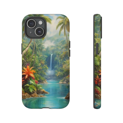 Tropical Paradise Phone Case for iPhone 8–16 Pro Max, Pixel 5–8 Pro, Galaxy S10–S24 Ultra - Designed by Thalia