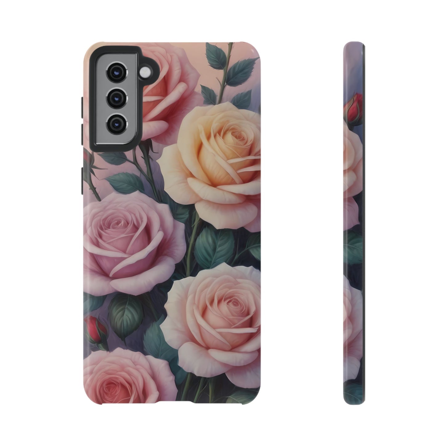 Bloom with Style - Roses Phone Case for iPhone 8–16 Pro Max, Pixel 5–8 Pro, Galaxy S10–S24 Ultra - Designed by Thalia