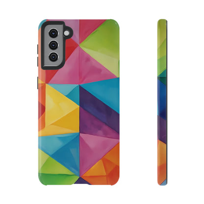 Geometric Play Phone Case for iPhone 8–16 Pro Max, Pixel 5–8 Pro, Galaxy S10–S24 Ultra - Designed by Thalia