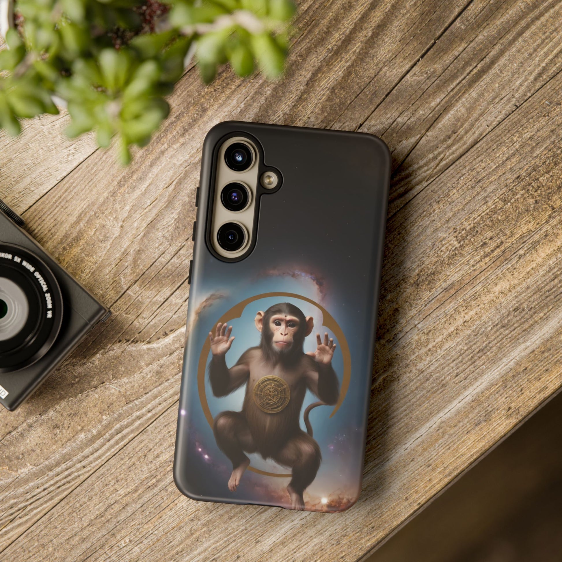 Chinese Zodiac Monkey Custom Phone Case for iPhone 8–16 Pro Max, Pixel 5–8 Pro, Galaxy S10–S24 Ultra - Designed by Thalia