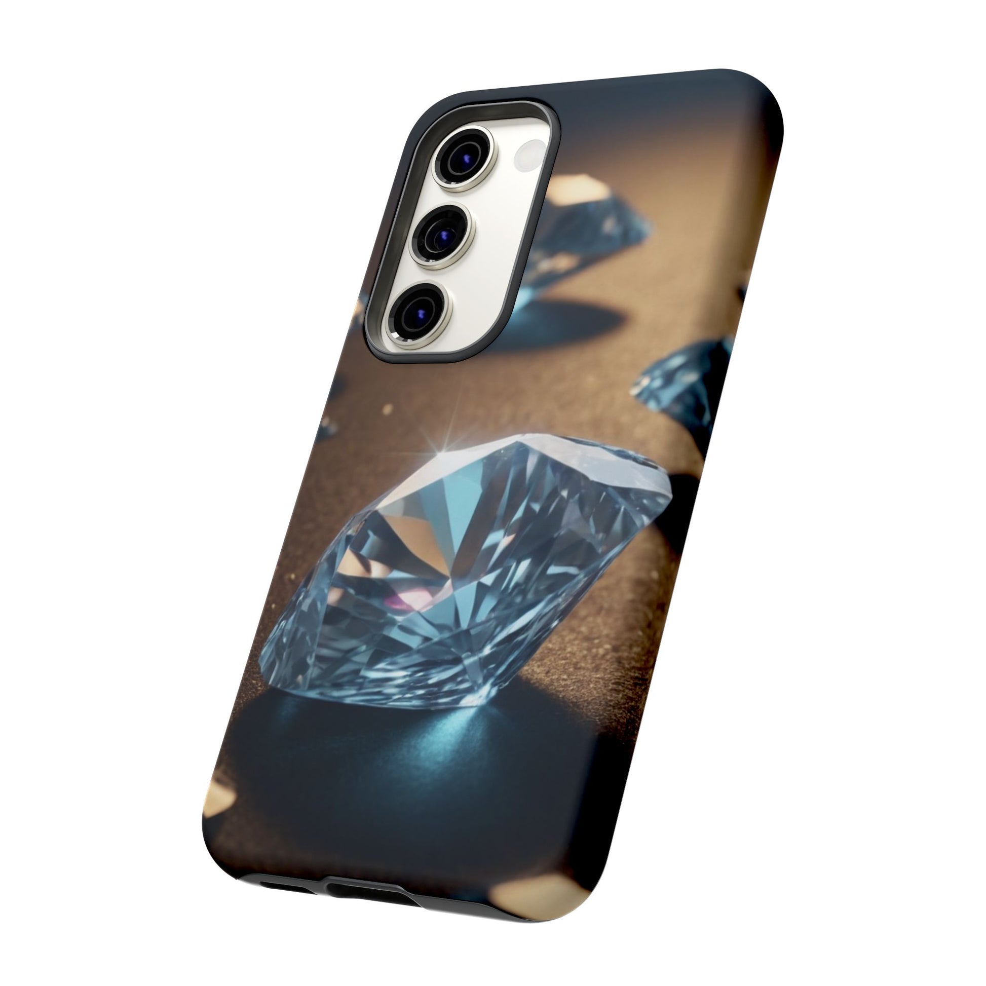 Raining Diamonds Custom Phone Case for Samsung Galaxy S10–S10 Plus, S20–S20 Ultra, S21, S22, S23, S24 Ultra - Designed by Thalia