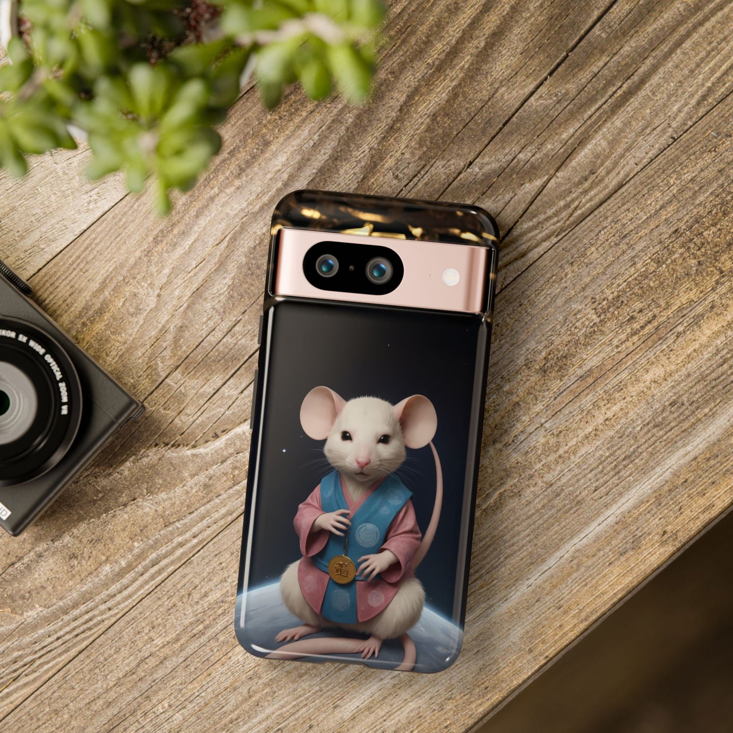 Chinese Zodiac Rat Phone Case for Google Pixel 8 Pro, Pixel 8, Pixel 7, Pixel 6 Pro, Pixel 6, Pixel 5 5G - Designed by Thalia