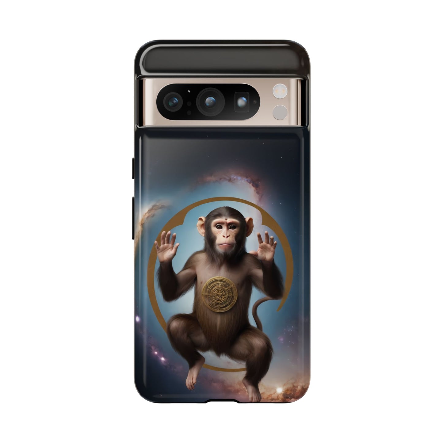 Chinese Zodiac Monkey Custom Phone Case for iPhone 8–16 Pro Max, Pixel 5–8 Pro, Galaxy S10–S24 Ultra - Designed by Thalia