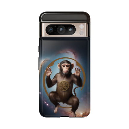 Chinese Zodiac Monkey Custom Phone Case for iPhone 8–16 Pro Max, Pixel 5–8 Pro, Galaxy S10–S24 Ultra - Designed by Thalia